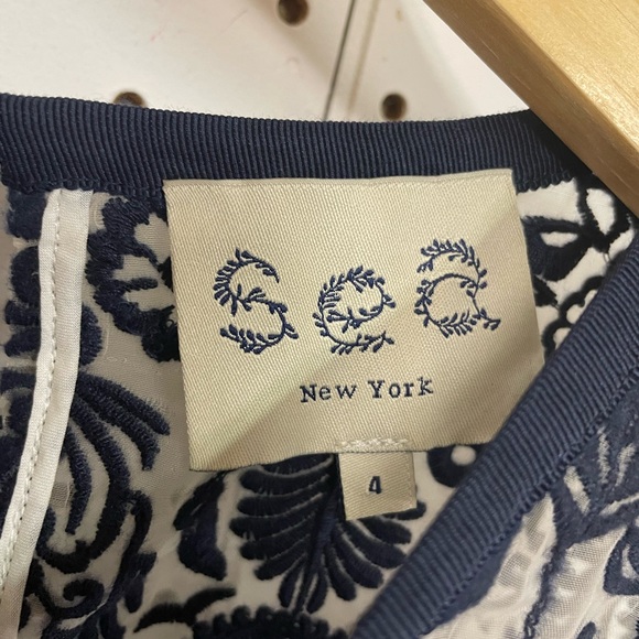 Sea New York Navy Lace Floral Pattern Dress - Picture 3 of 4